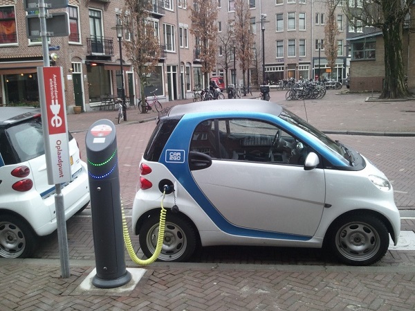 An Electric Vehicle and Charging Station 