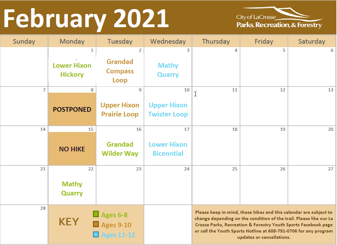 Feb 2021 Calendar