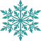 snowflake teal 60 x 60