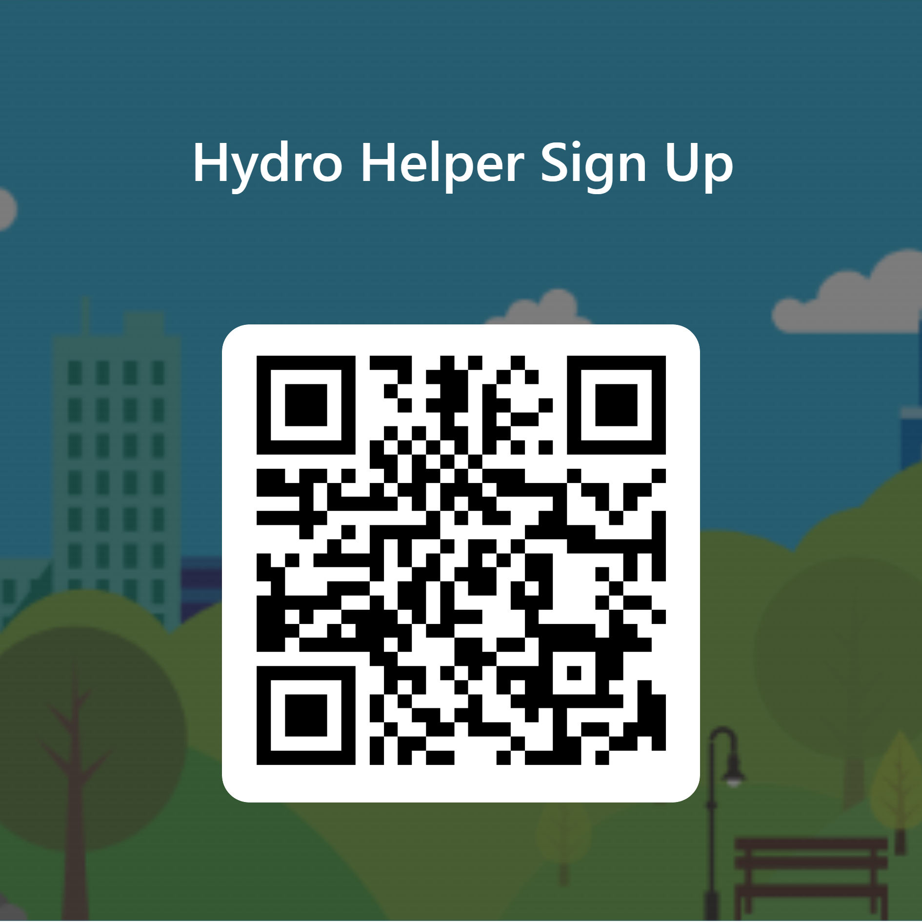 QRCode for Hydro Helper Sign Up